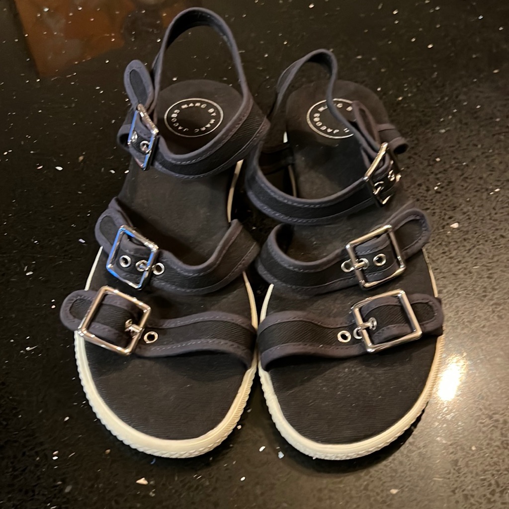 Marc By Marc Jacobs Black Sandals  Brand New